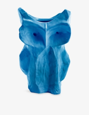 Serax stoneware owl vase yellow 30cm, imported from the UK