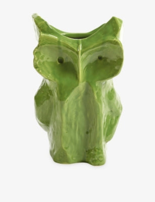 Serax Owl Vase Yellow After Midnight Stoneware Vase