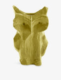 Serax stoneware owl vase yellow 30cm, imported from the UK
