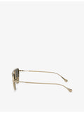 Oliver Peoples Jil Sander Edition 1 titanium pilot sunglasses - British product