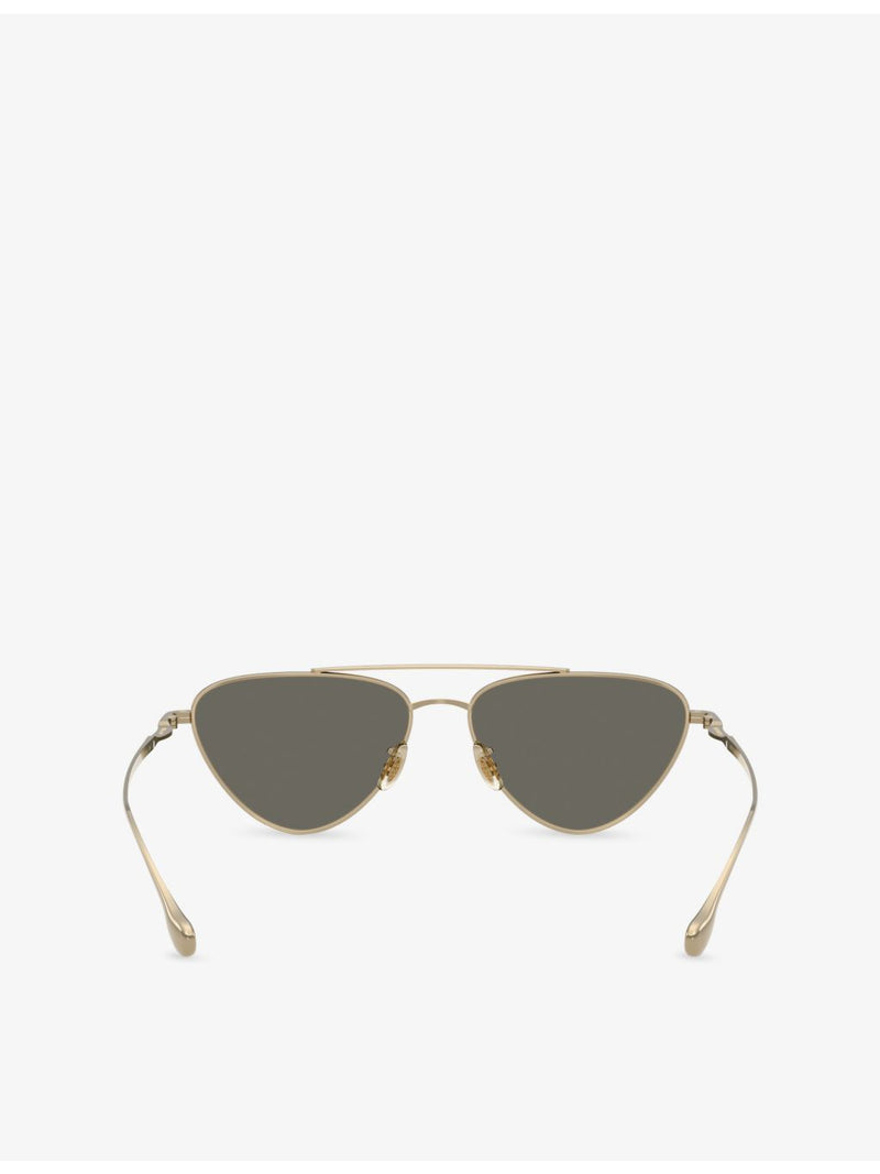 Oliver Peoples Jil Sander Edition 1 titanium pilot sunglasses - British product