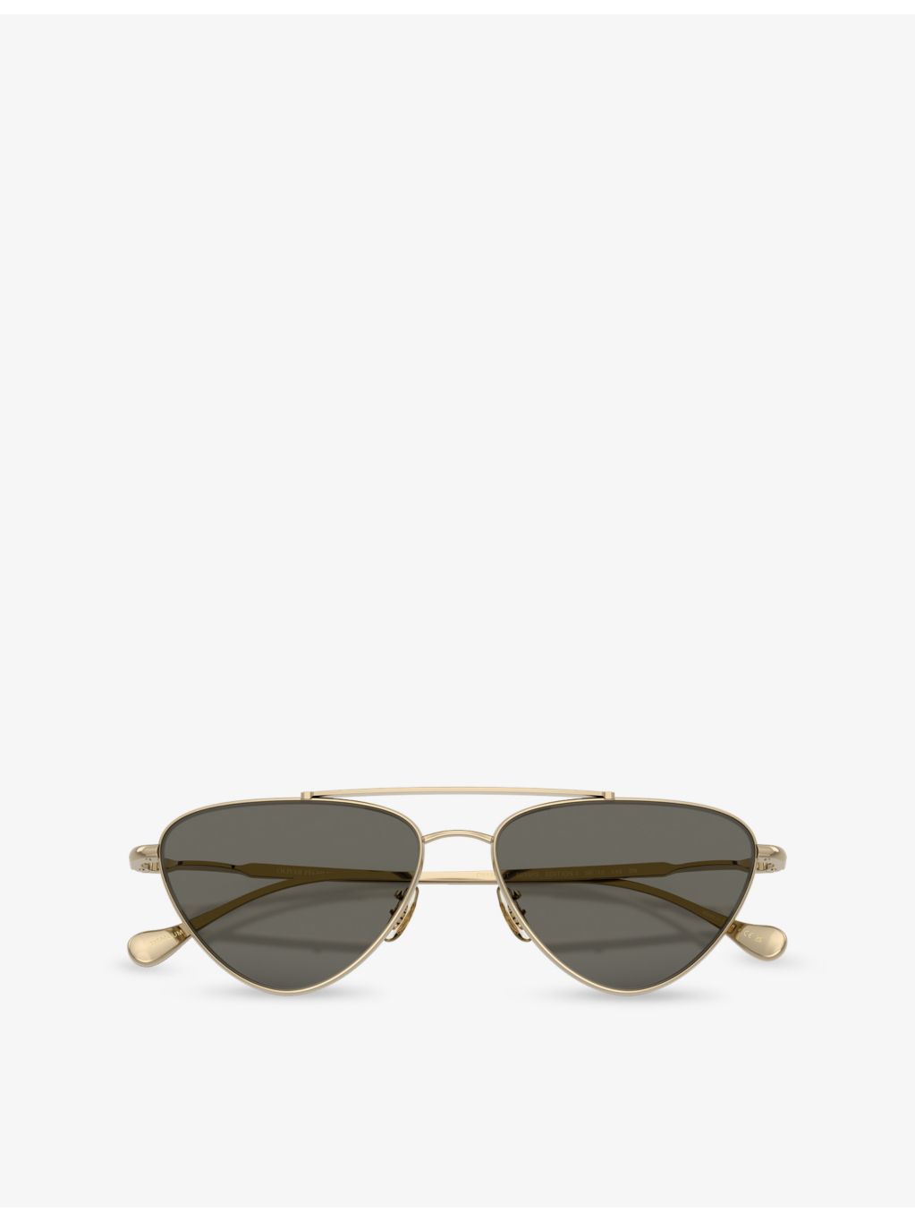 Oliver Peoples Jil Sander Edition 1 titanium pilot sunglasses - British product