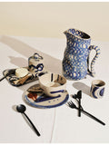 Serax Charly ceramic mug with hand painted design, UK version
