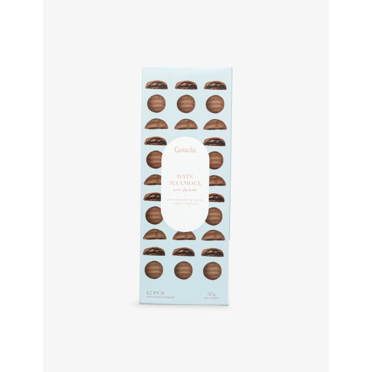 Date maamoul cookies with chocolate and coffee 12-piece 315g (British brand)