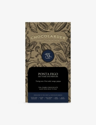 Chocolarder Ponta Figo 70% dark chocolate bar 70g, imported from the UK