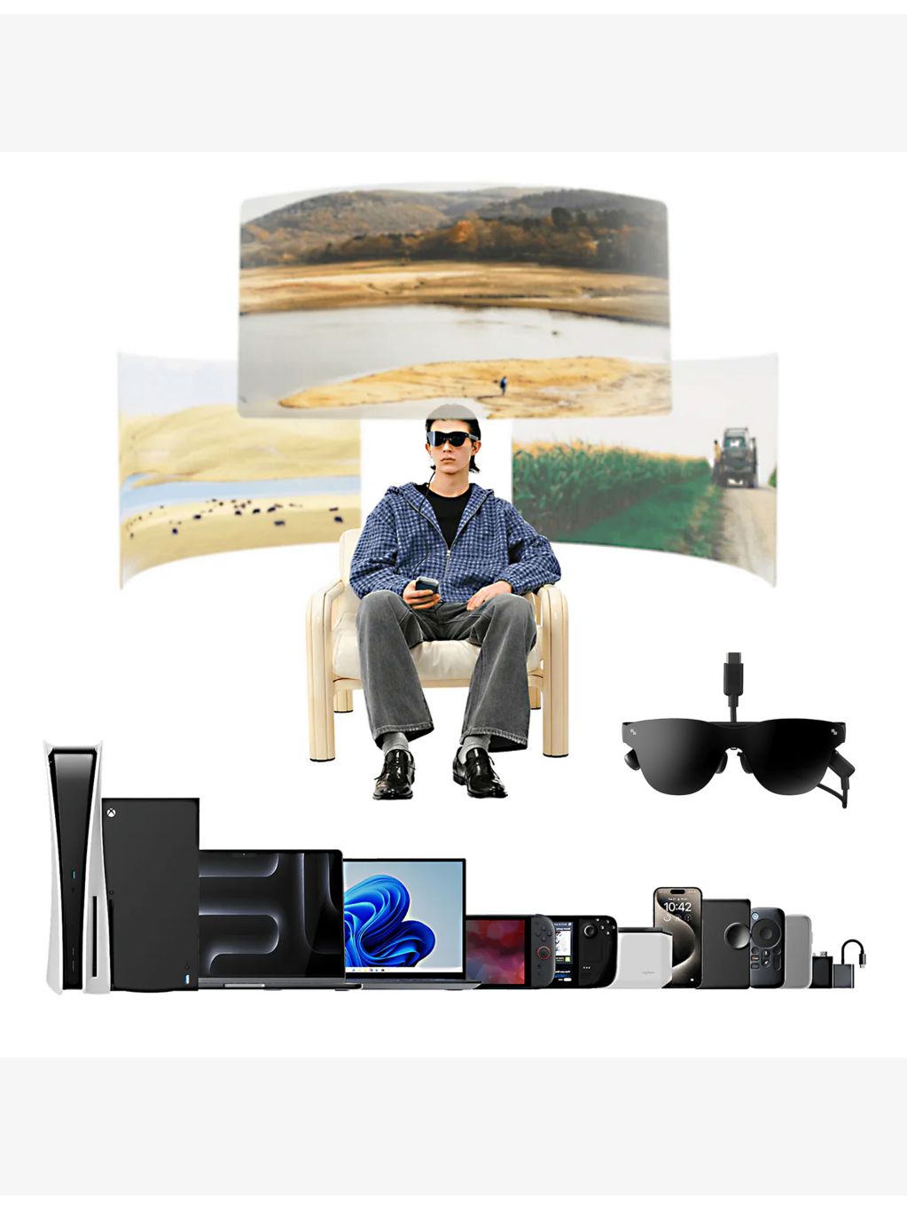 RayNeo Air 4 Pro AI AR smart glasses (British brand)