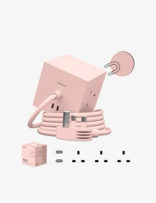 AVOLT Square1 power extension cube with USB-C ports, imported from the UK