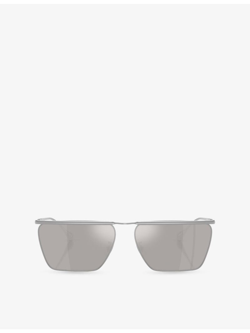 Oliver Peoples Jil Sander Edition 2 rectangle titanium sunglasses - British product