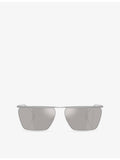Oliver Peoples Jil Sander Edition 2 rectangle titanium sunglasses - British product