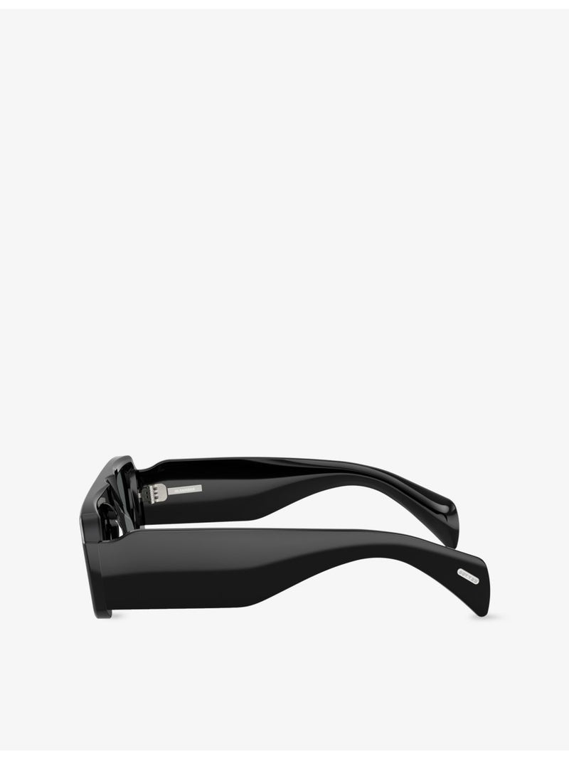 Oliver Peoples Jil Sander Edition rectangle acetate sunglasses (British brand)