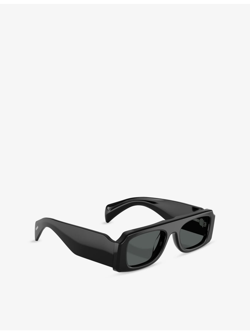 Oliver Peoples Jil Sander Edition rectangle acetate sunglasses (British brand)