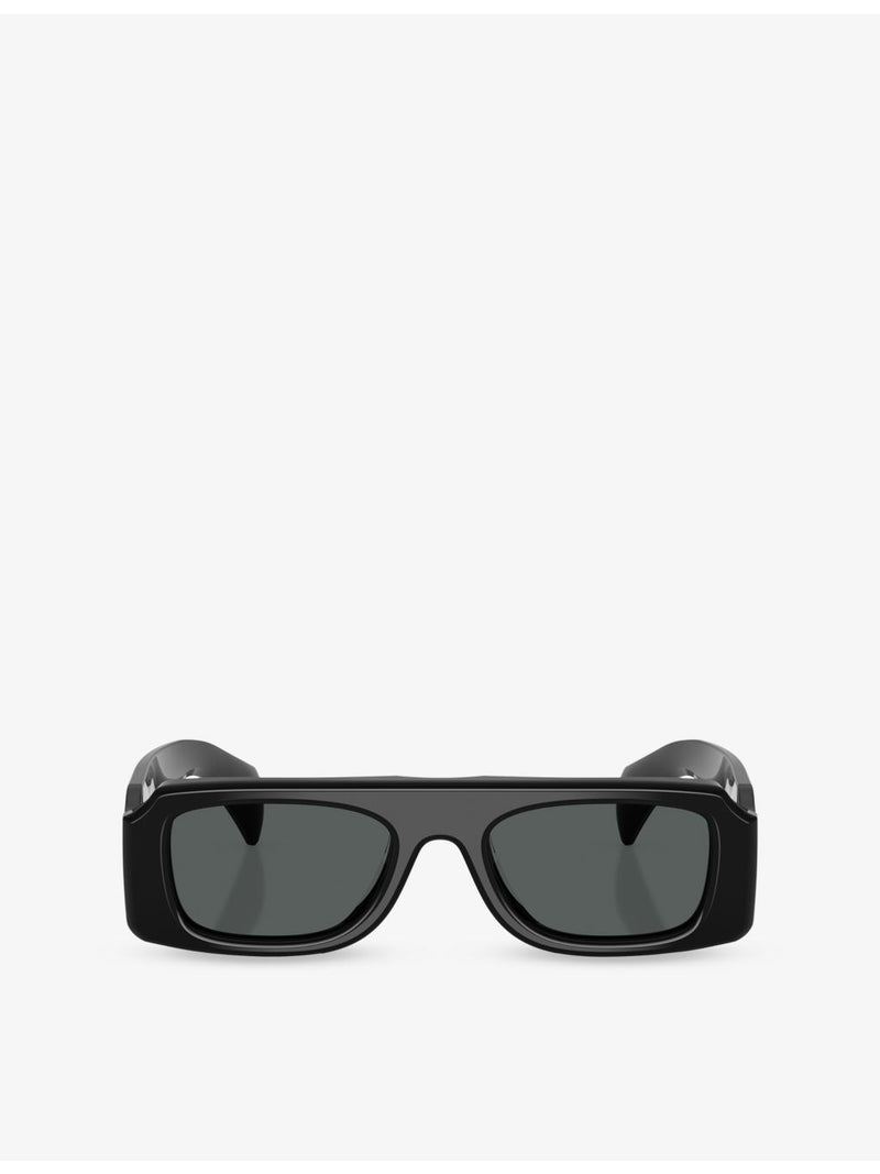 Oliver Peoples Jil Sander Edition rectangle acetate sunglasses (British brand)