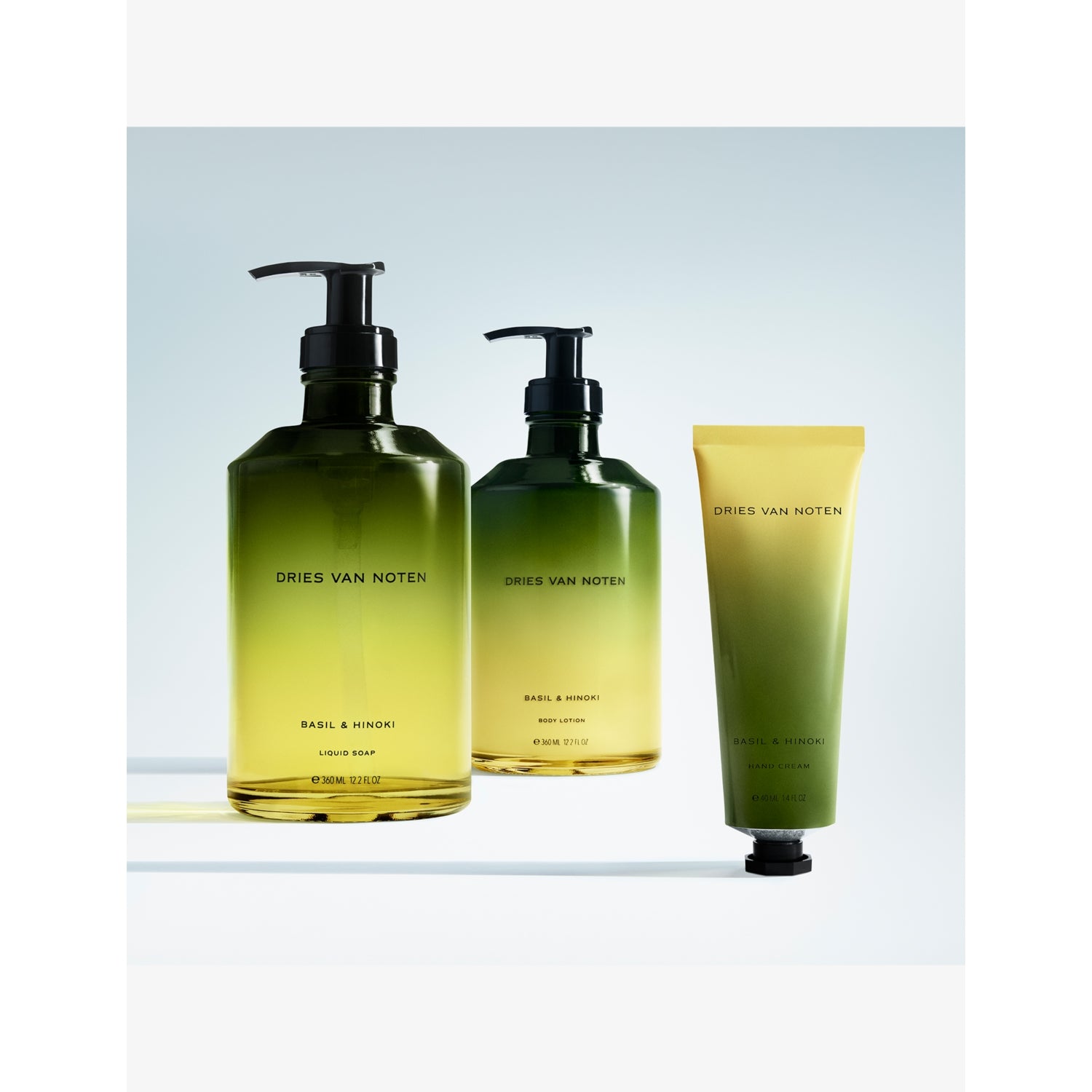 Dries Van Noten Basil & Hinoki liquid soap refill 400ml, UK version
