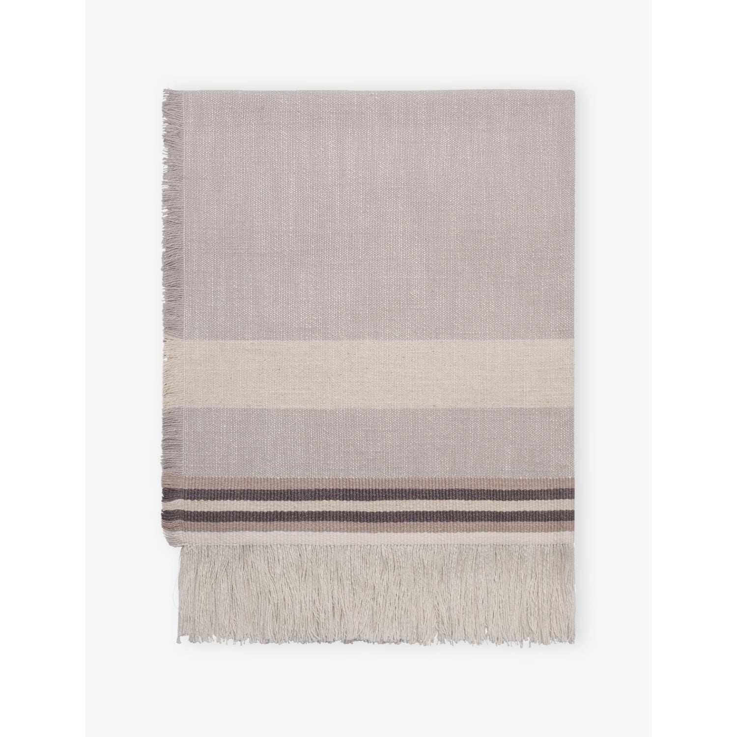 The Row cotton-linen scarf with stripe pattern, 113 x 73cm (British brand)