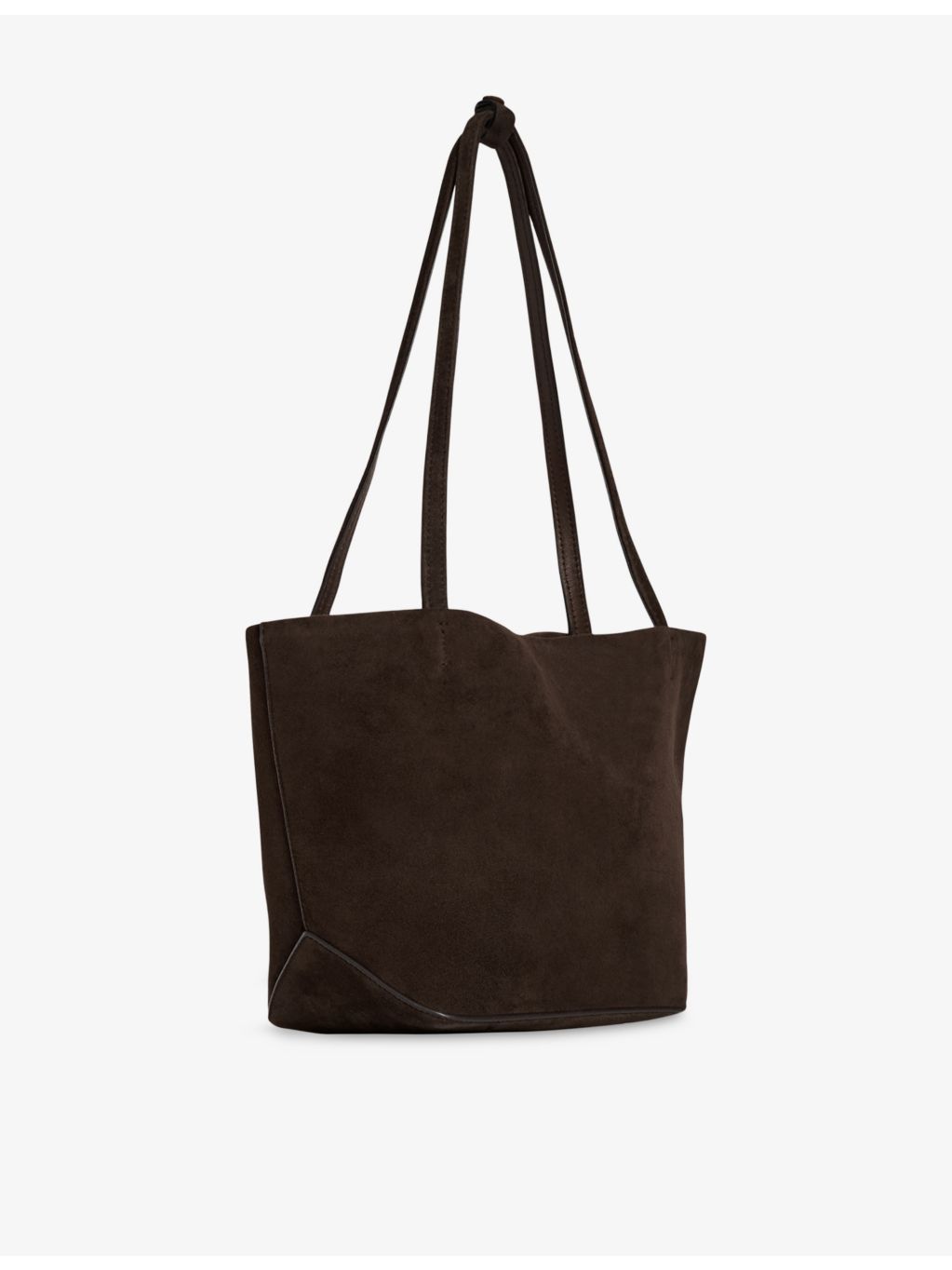 The Row medium suede tote bag, imported from the UK