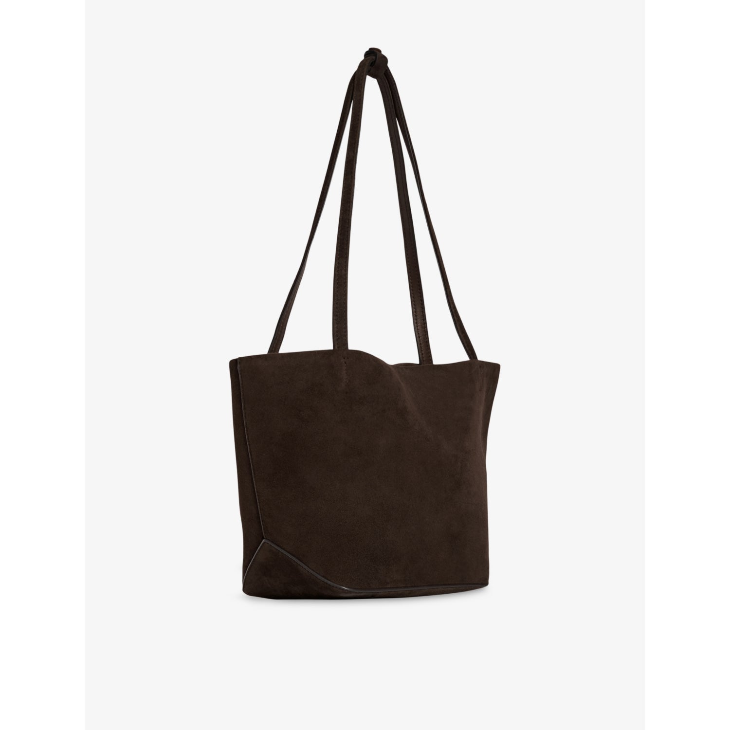 The Row medium suede tote bag, imported from the UK