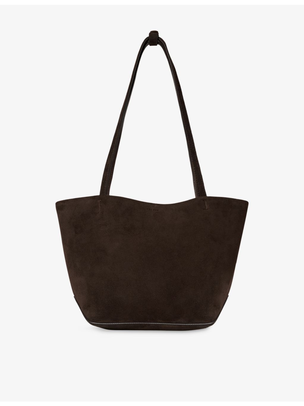 The Row medium suede tote bag, imported from the UK