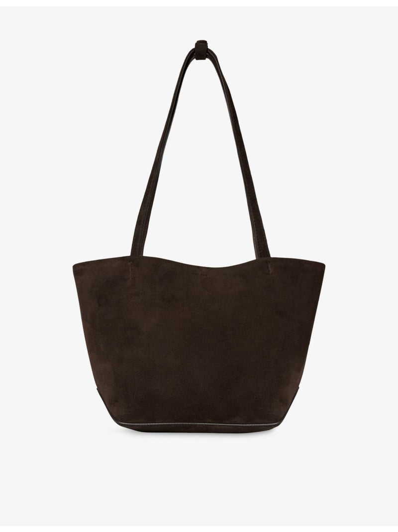 The Row medium suede tote bag, imported from the UK