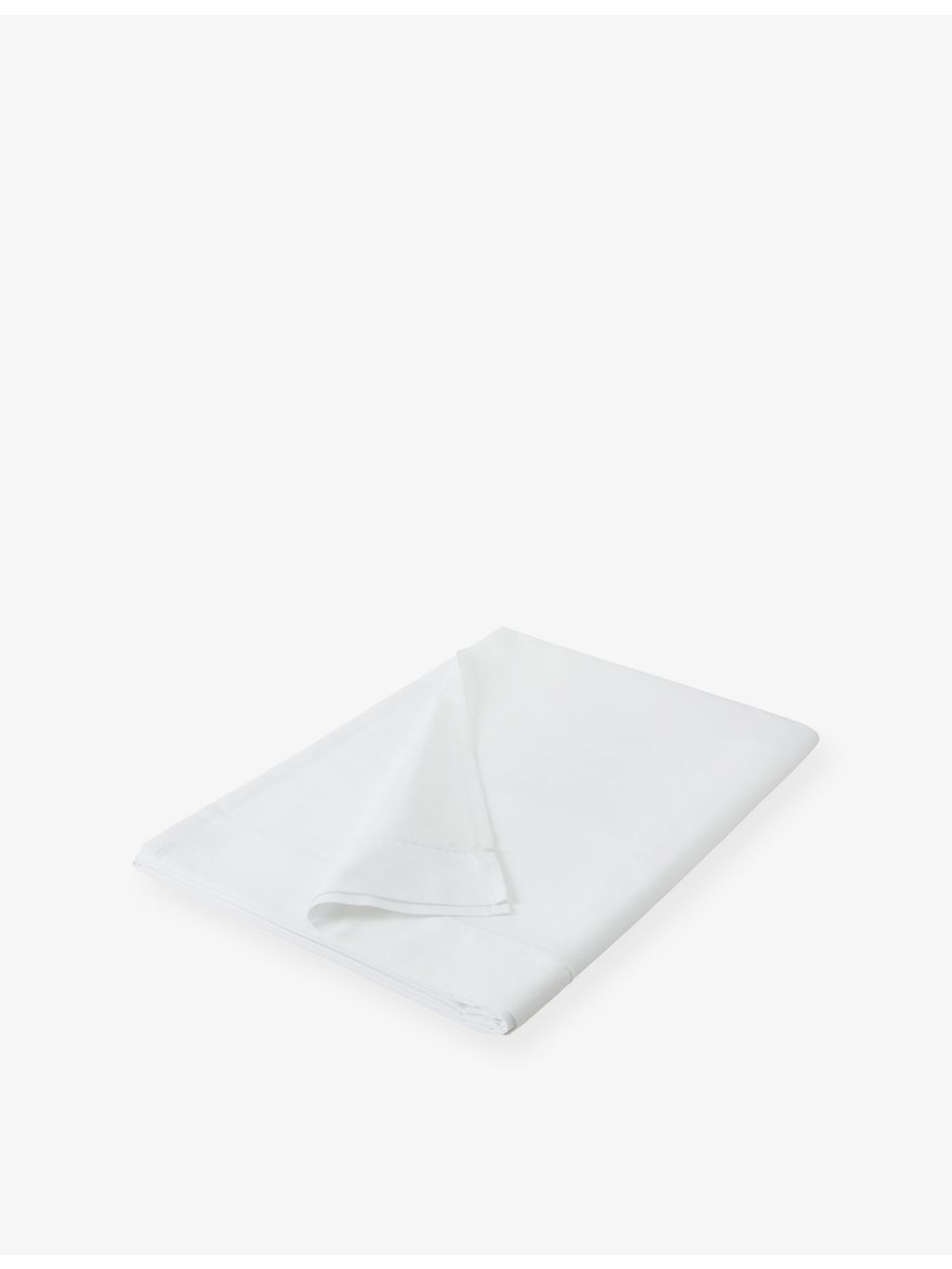 The White Company Savoy single cotton flat sheet, imported from the UK