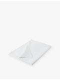 The White Company Savoy single cotton flat sheet, imported from the UK