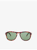 Orlebar Brown Danny square acetate sunglasses, imported from the UK
