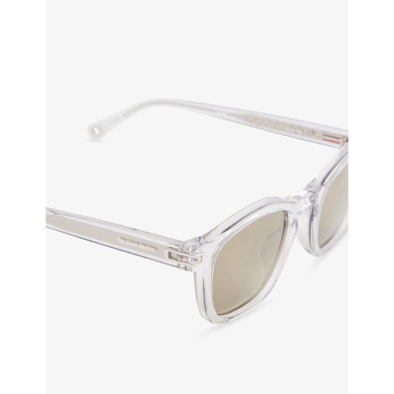 Orlebar Brown square acetate sunglasses with tinted lenses, imported from the UK