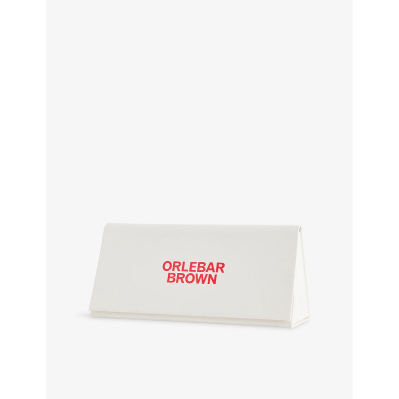 Orlebar Brown square acetate sunglasses with tinted lenses, imported from the UK