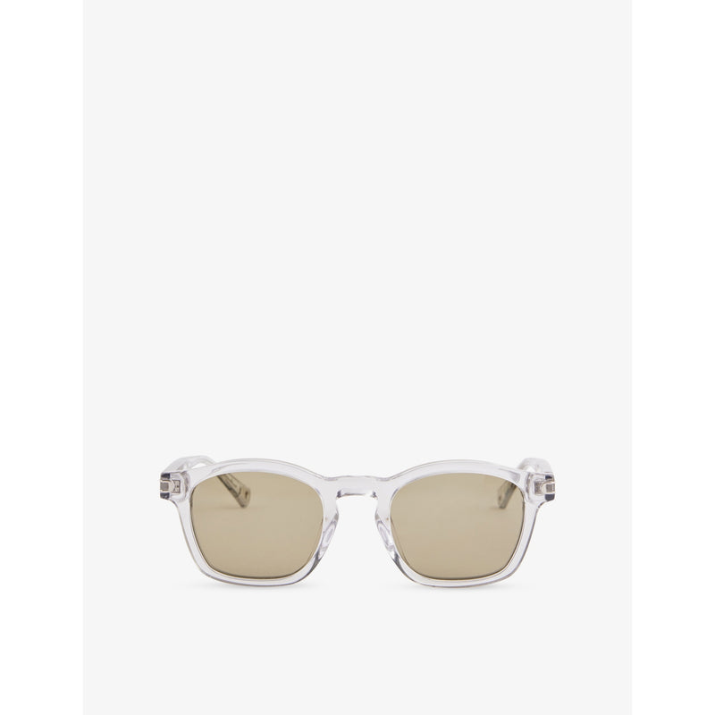 Orlebar Brown square acetate sunglasses with tinted lenses, imported from the UK