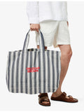 Orlebar Brown striped cotton-canvas tote bag 56cm wide (British brand)