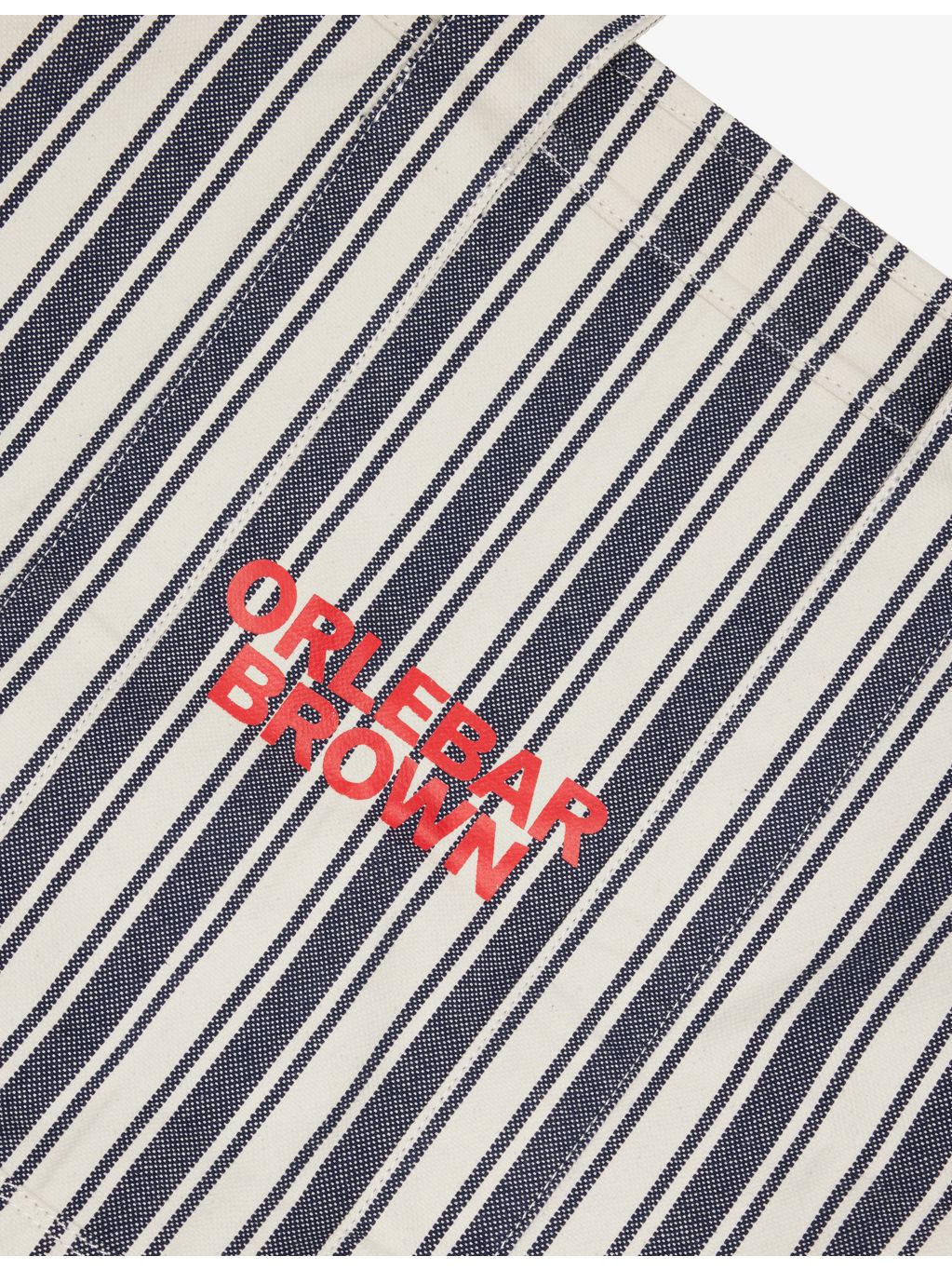 Orlebar Brown striped cotton-canvas tote bag 56cm wide (British brand)