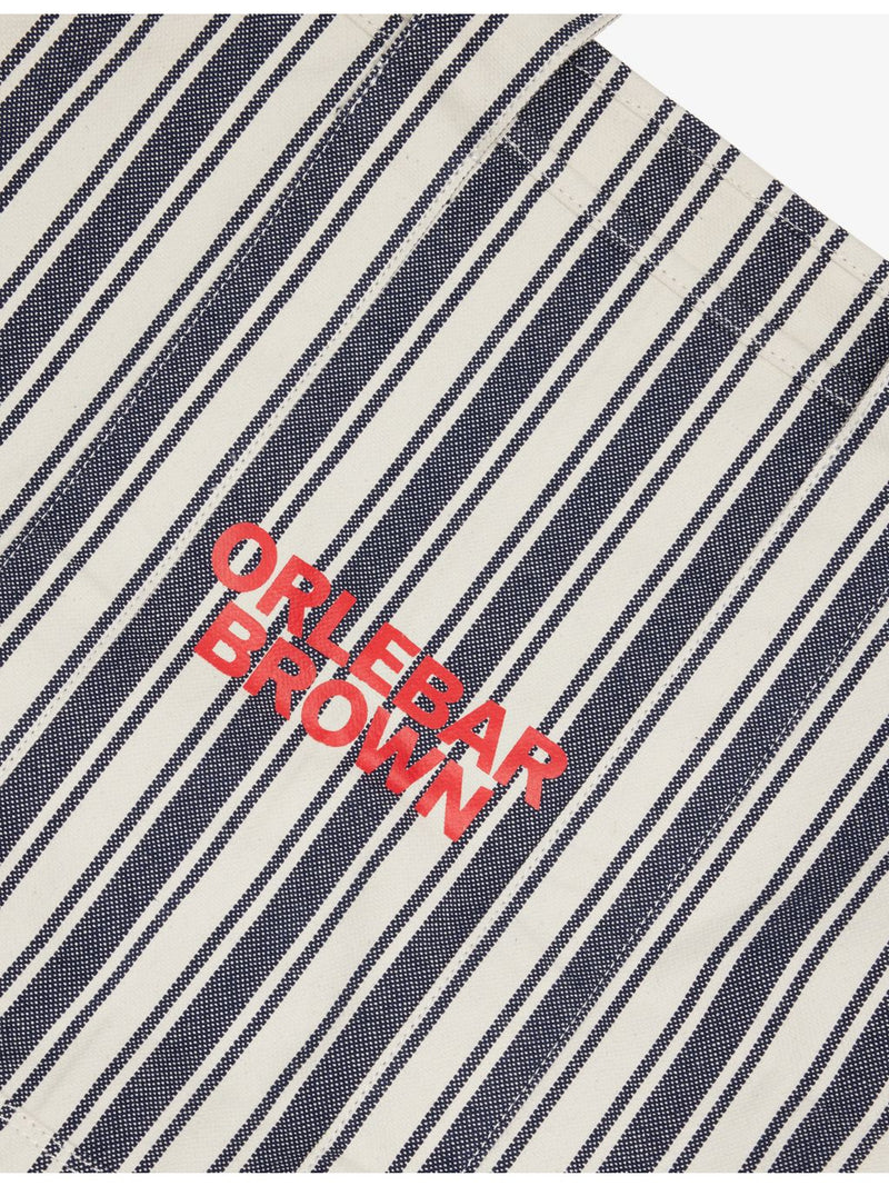 Orlebar Brown striped cotton-canvas tote bag 56cm wide (British brand)