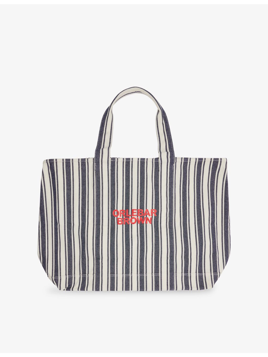 Orlebar Brown striped cotton-canvas tote bag 56cm wide (British brand)
