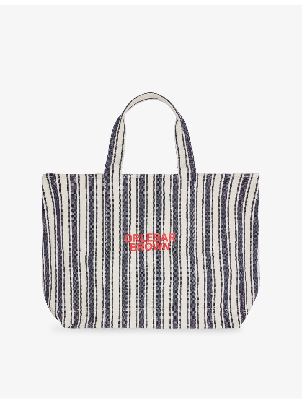 Orlebar Brown striped cotton-canvas tote bag 56cm wide (British brand)