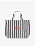 Orlebar Brown striped cotton-canvas tote bag 56cm wide (British brand)