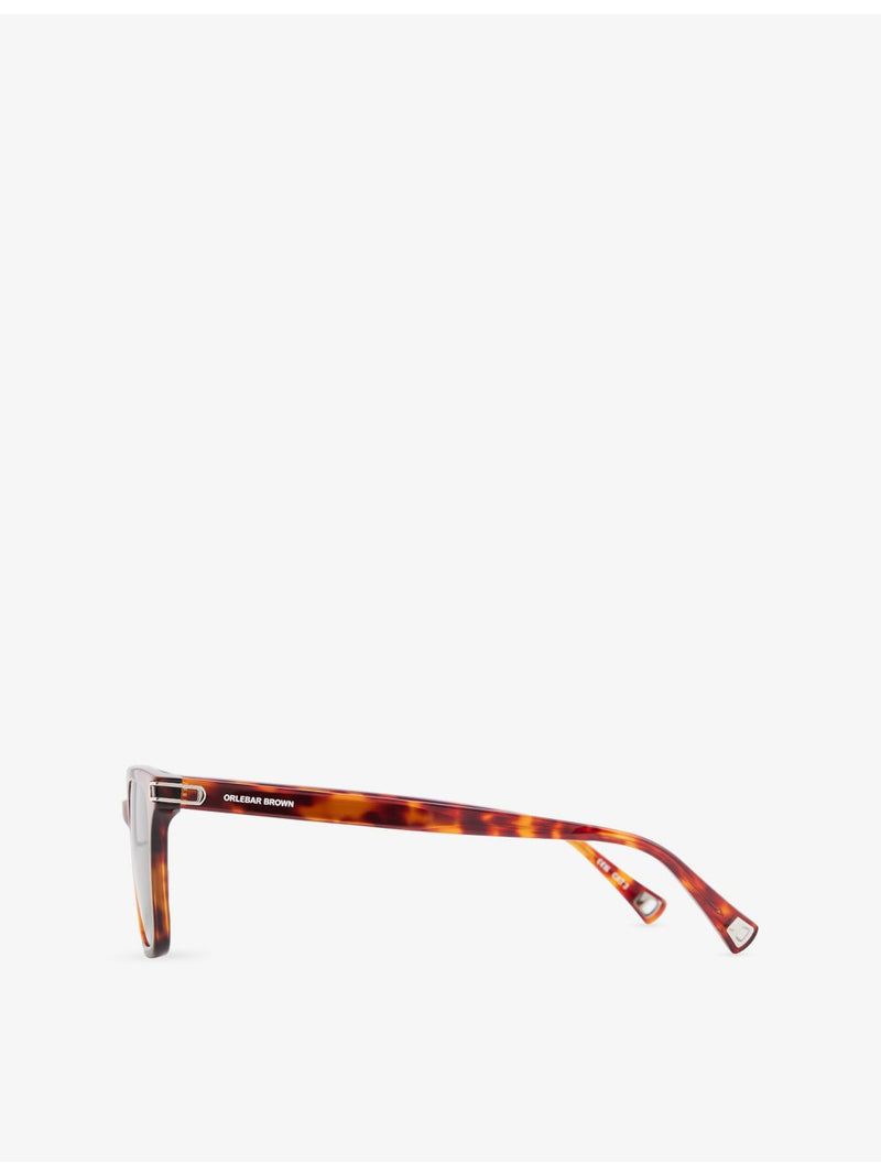 Orlebar Brown Robbie rectangular acetate sunglasses with tinted lenses - British product