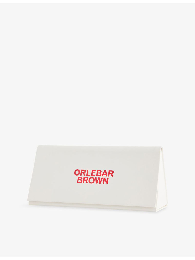 Orlebar Brown Robbie rectangular acetate sunglasses with tinted lenses - British product