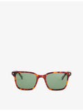 Orlebar Brown Robbie rectangular acetate sunglasses with tinted lenses - British product