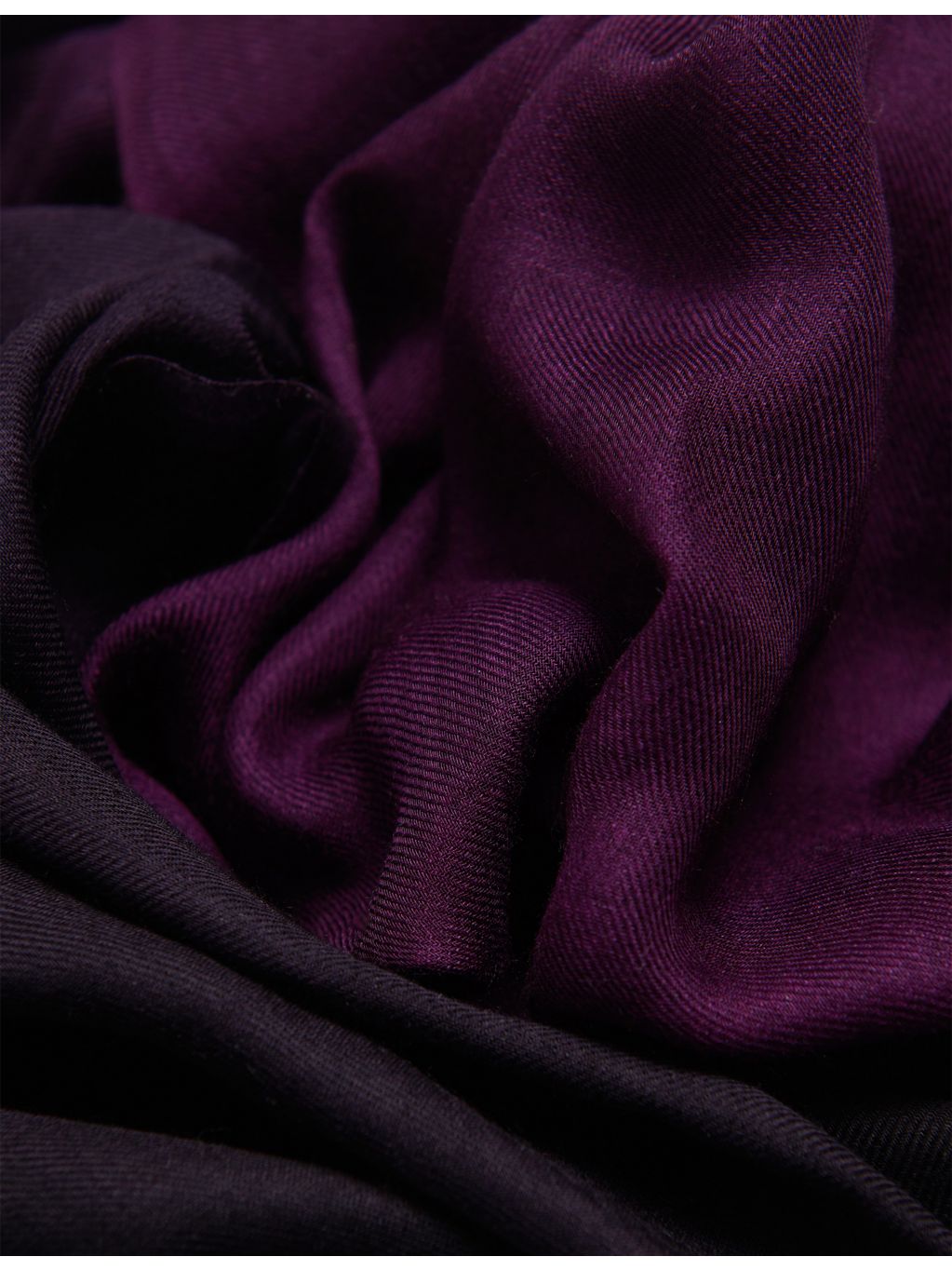 Leem ombre print scarf with frayed edges, 70x180cm - British product