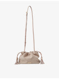 Aspinal of London Soho large suede cross-body pouch, imported from the UK