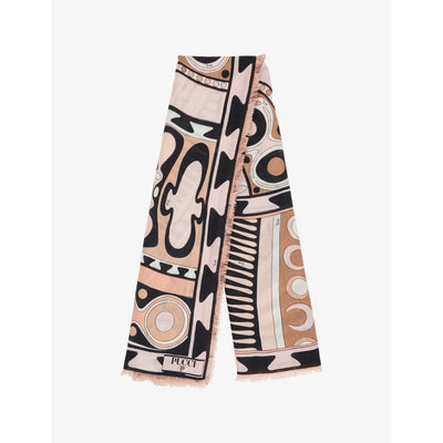 selfridges Pucci Printed Silk and Wool-Blend Scarf- Buy online at McGrocer
