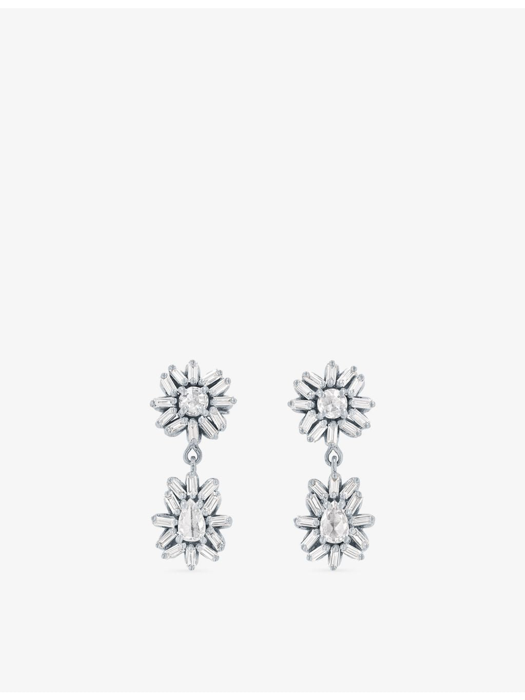 Suzanne Kalan rose cut diamond earrings, imported from the UK