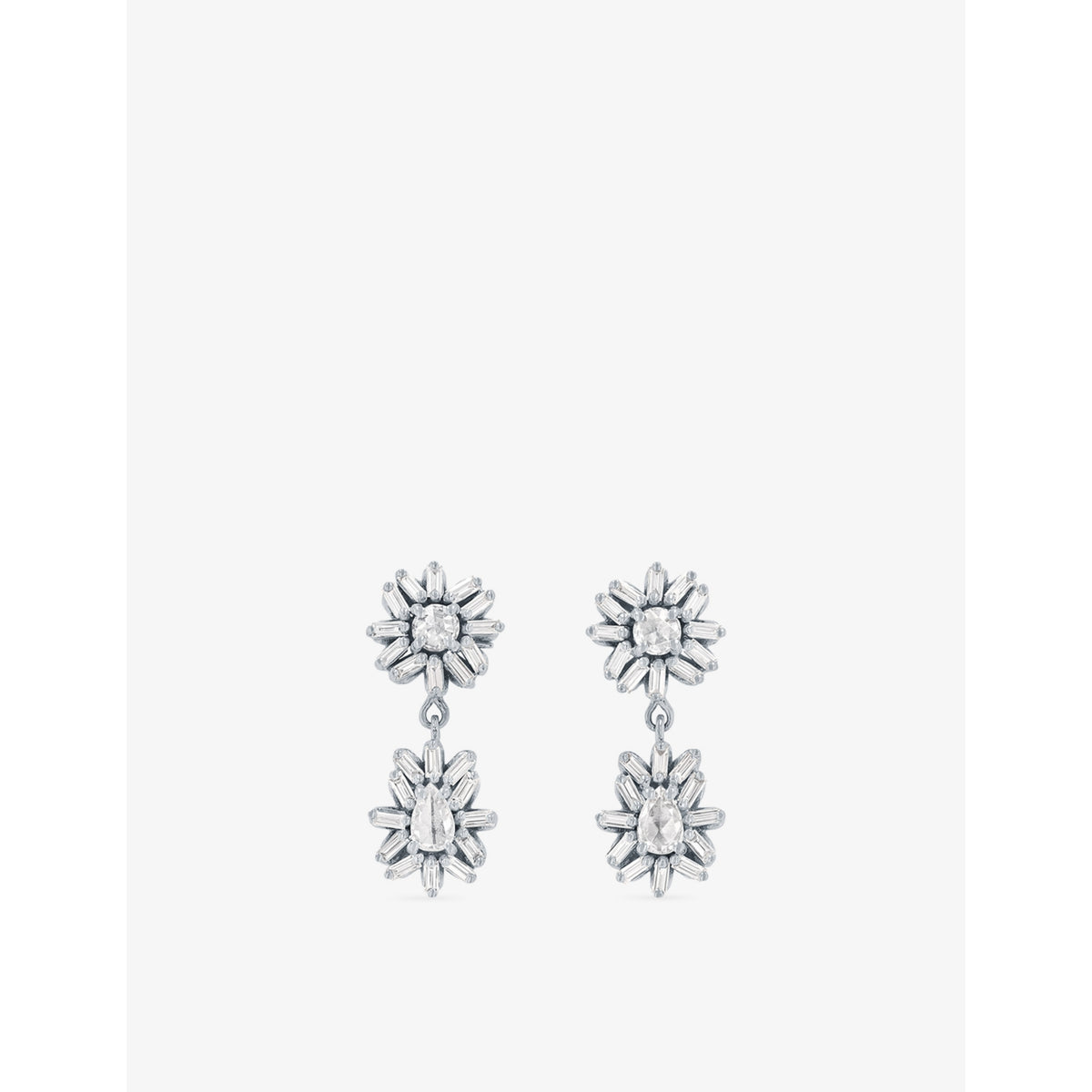 Suzanne Kalan rose cut diamond earrings, imported from the UK