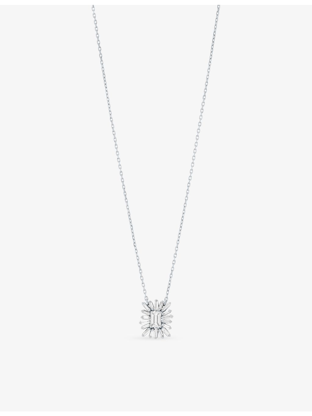 Suzanne Kalan diamond pendant necklace 18ct white gold 0.41ct, imported from the UK
