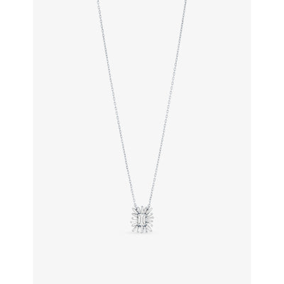 selfridges Suzanne Kalan 18ct White-Gold 0.41ct Diamond Pendant Necklace- Buy online at McGrocer