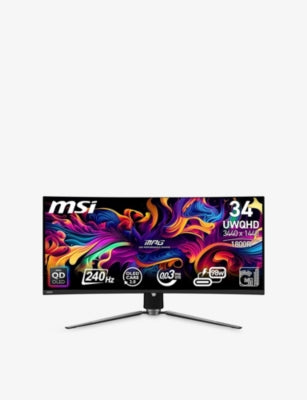MSI 34-inch QD-OLED curved gaming monitor, imported from the UK