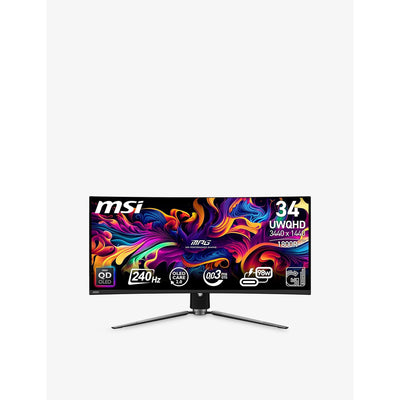 selfridges MSI MPG 341CQPX QD-OLED 34-inch Curved Gaming Monitor- Buy online at McGrocer
