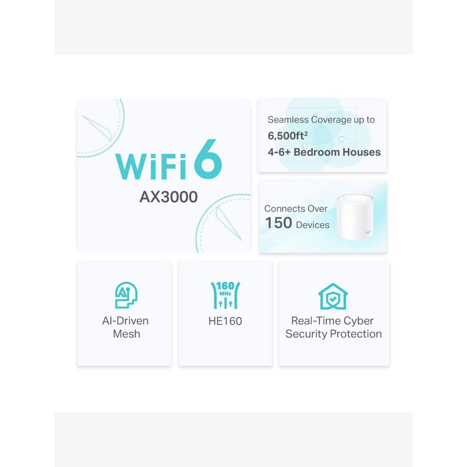 TP-Link Deco X50 mesh WiFi 6 system 3-pack, UK version