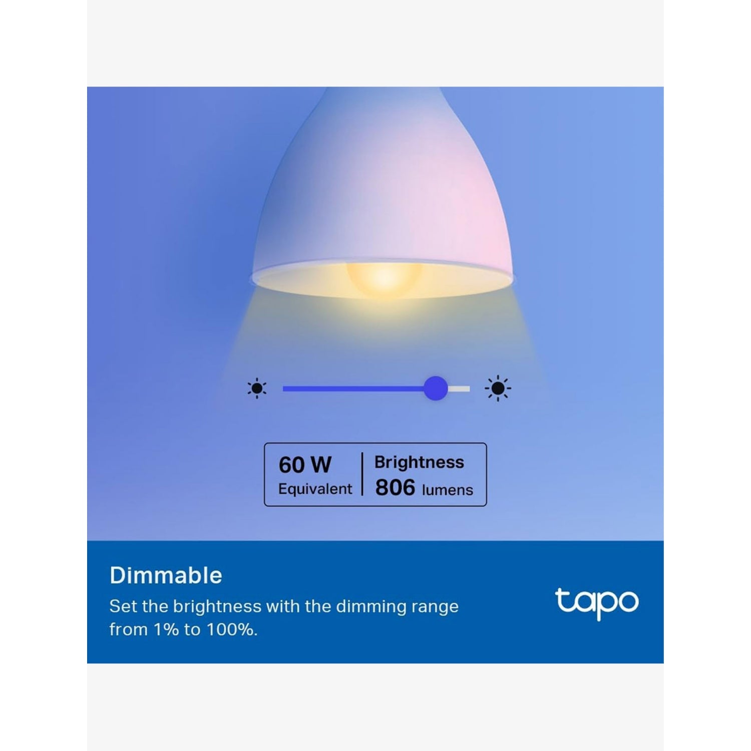 Tapo smart bulb multicolour E27 for smart lighting (British brand)