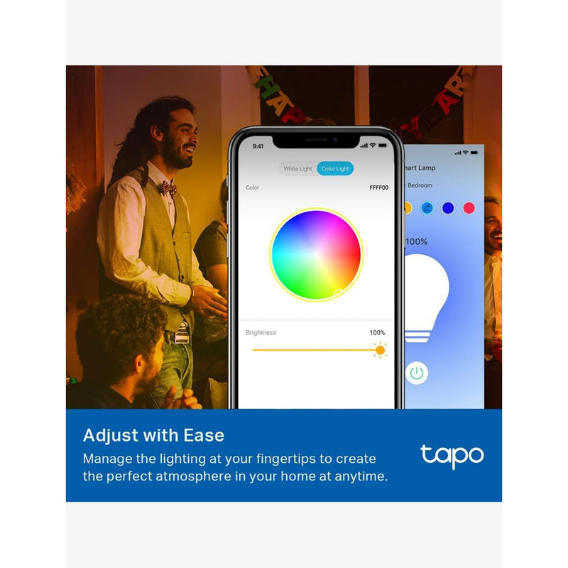 Tapo smart bulb multicolour E27 for smart lighting (British brand)