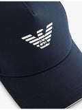 Emporio Armani cotton baseball cap with logo patch (British brand)